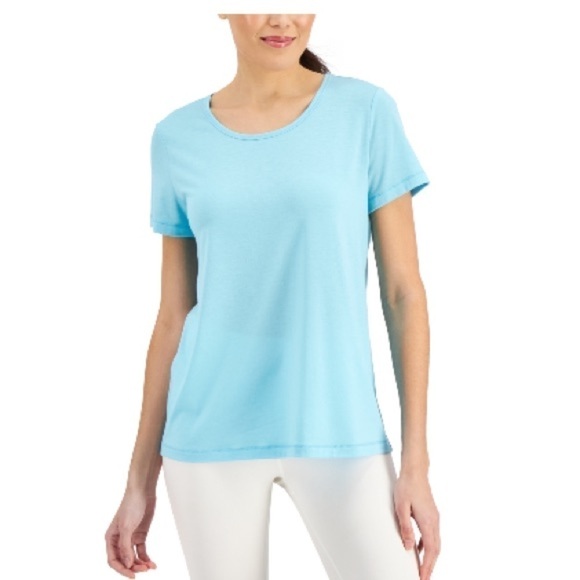 ID Ideology Plus Size Mesh-Back T-Shirt, back mesh size 3X aquatone - Picture 2 of 8